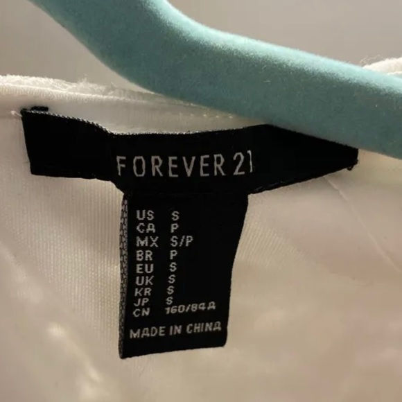 White Lace Body Con Forever 21 Dress - Picture 5 of 5